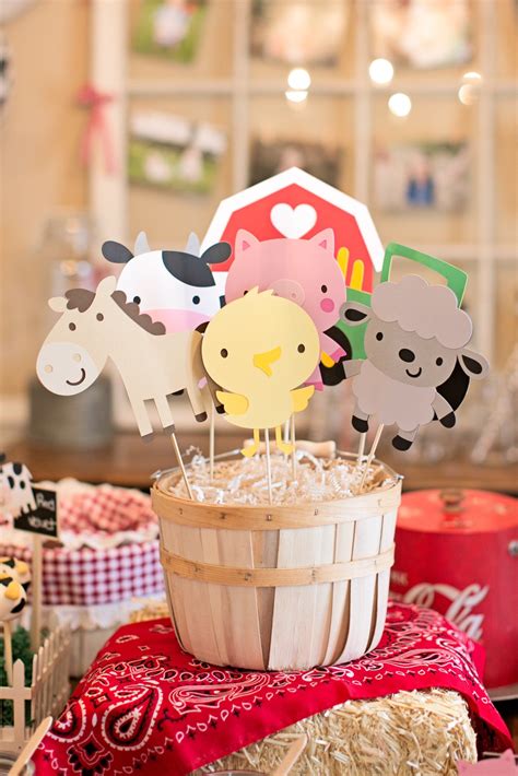 farm animal theme party supplies